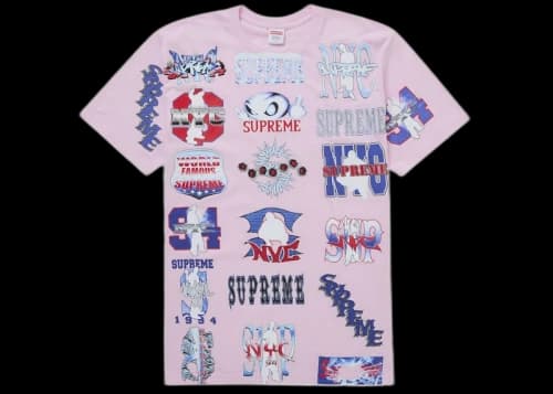 Supreme Flash Tee Light Pink