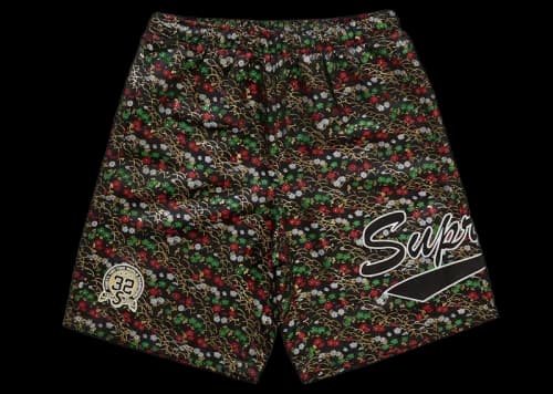 Supreme Floral Jacquard Short Black