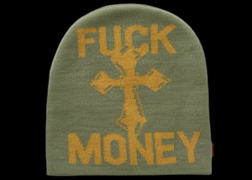 Supreme Fuck Money Beanie Green