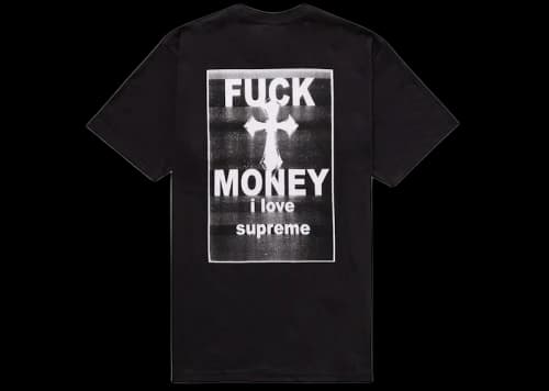 Supreme Fuck Money Tee Black
