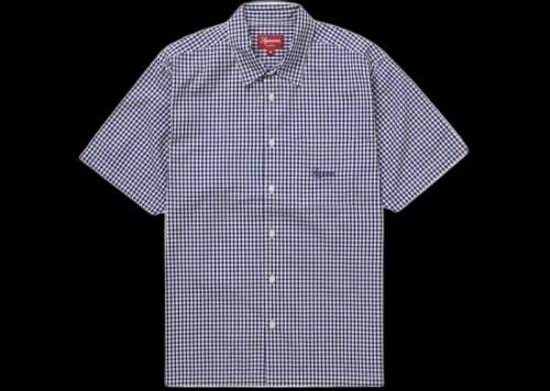Supreme Gingham S/S Shirt Navy