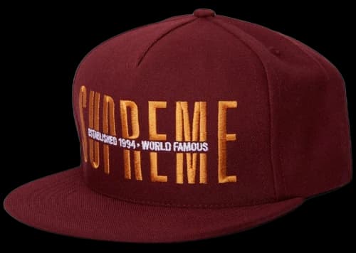 Supreme Global 5-Panel Dark Red