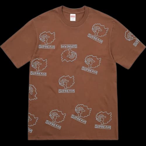 Supreme Gonz Heads Tee Brown