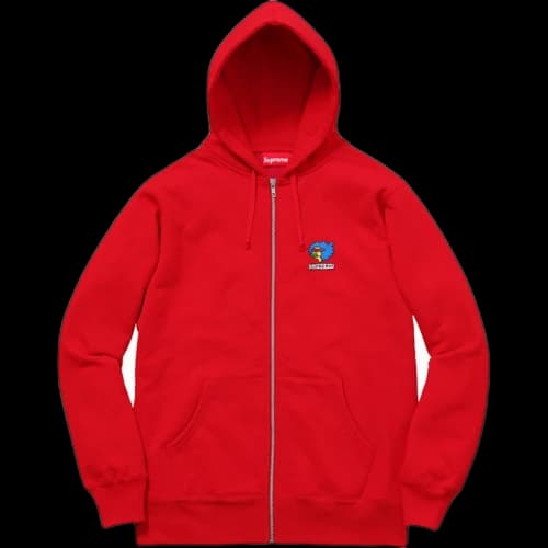 Supreme Gonz Ramm Zip Up Sweatshirt Red