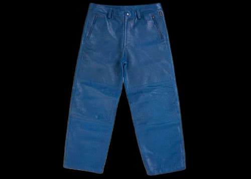 Supreme GORE-TEX Ostrich Embossed Leather Pant Blue