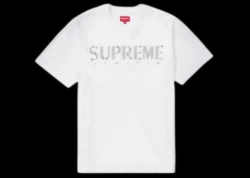 Supreme Gradient Logo Tee White