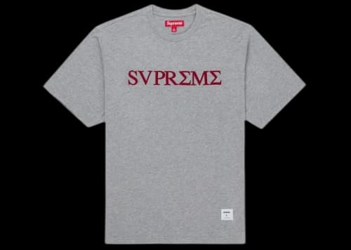 Supreme Greek S/S Top Heather Grey