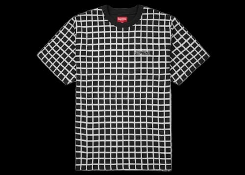 Supreme Grid Jacquard S/S Top Black