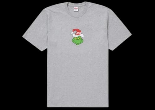 Supreme Grinch Tee Heather Grey