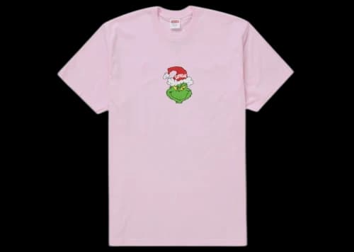 Supreme Grinch Tee Light Pink