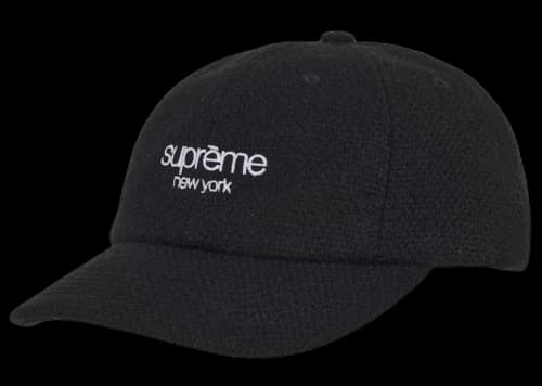 Supreme Harris Tweed 6-Panel (FW25) Black