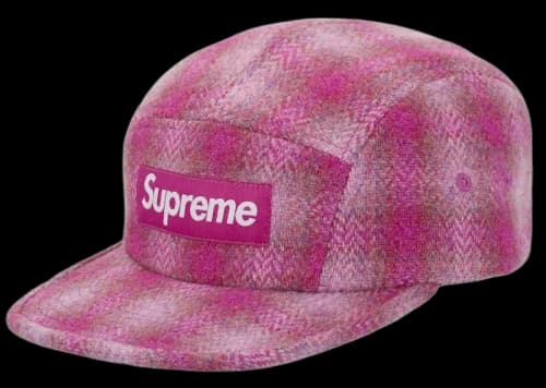 Supreme Harris Tweed Camp Cap (FW25) Pink