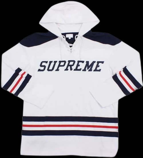 Supreme Hooded Hockey Top White