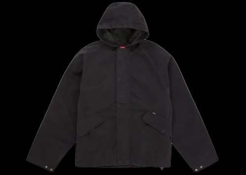 Supreme Hooded Raglan Jacket Black