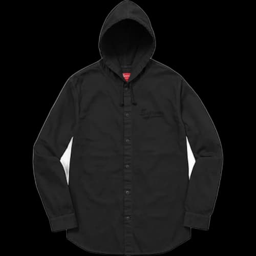 Supreme Hooded Shirt Black