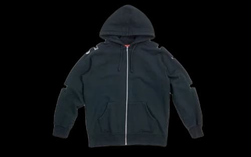 Supreme Hooded Track Zip Up Sweat Black