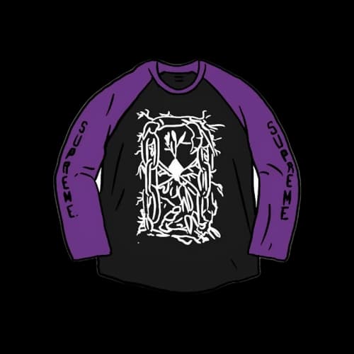 Supreme Hourglass Raglan L/S Top Purple