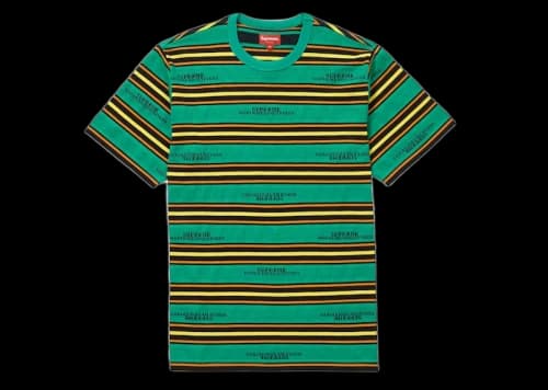 Supreme HQ Stripe S/S Top Green