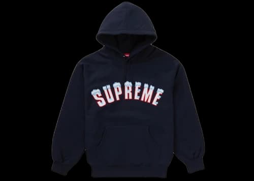 Supreme Icy Arc Hooded Sweatshirt Navy