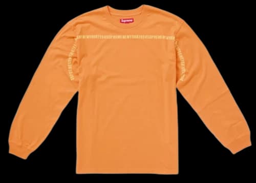Supreme Intarsia Stripe L/S Top Bright Orange