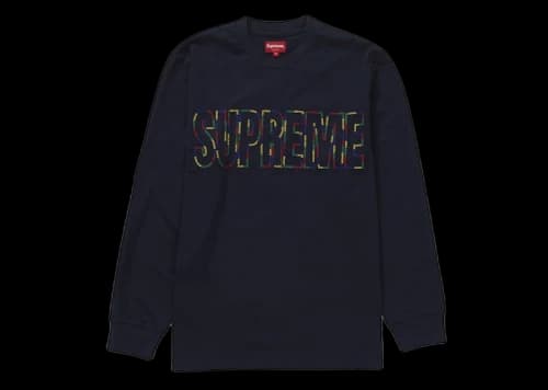 Supreme International L/S Tee Navy