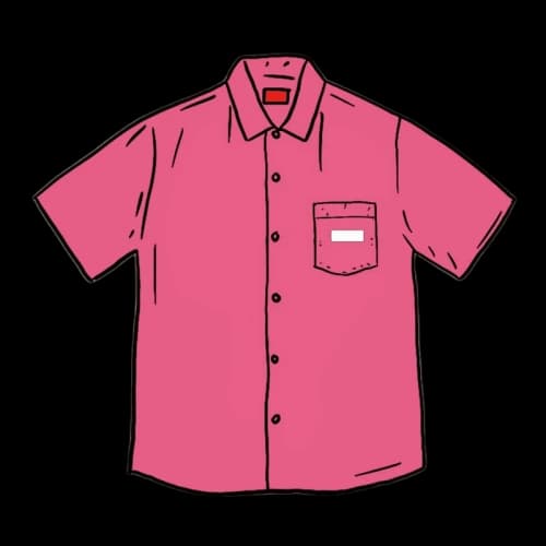 Supreme Invert Denim S/S Shirt Magenta