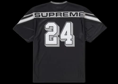 Supreme Jacquard Rib Football Jersey Black