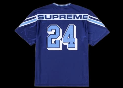 Supreme Jacquard Rib Football Jersey Navy