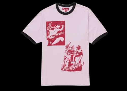 Supreme Jane’s Addiction Ringer Tee Pink