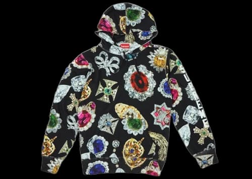 Supreme Jewels Hooded Sweatshirt Black