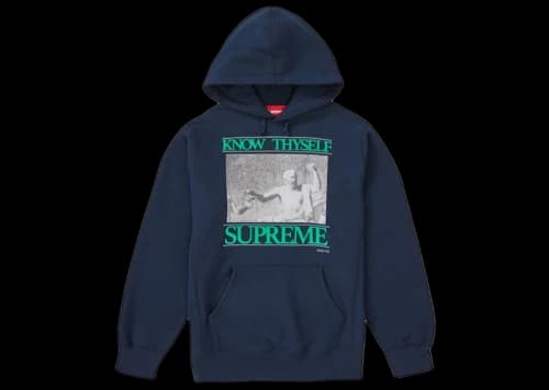 Supreme Know Thyself Hooded Sweatshirt Navy