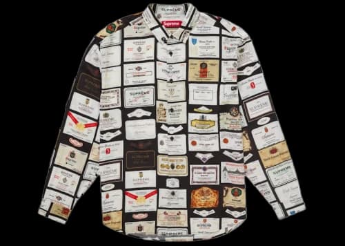 Supreme Label Shirt Black