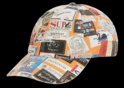 Supreme Labels 6-Panel Orange