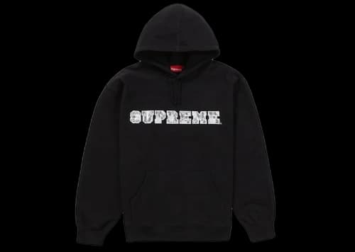 Supreme Lace Hooded Sweatshirt Black