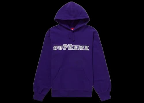 Supreme Lace Hooded Sweatshirt Purple