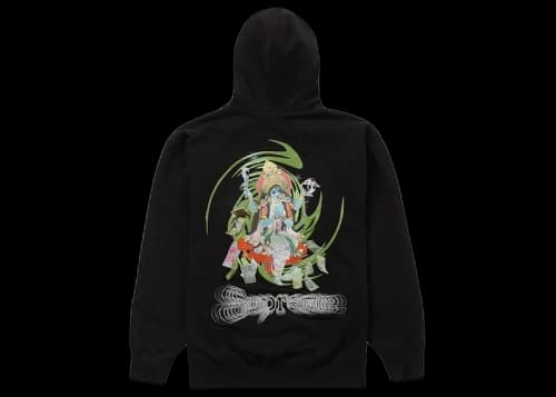 Supreme Lakshmi Zip Up Hooded Sweatshirt Black