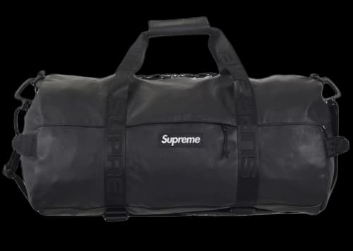 Supreme Leather Duffle Bag Black