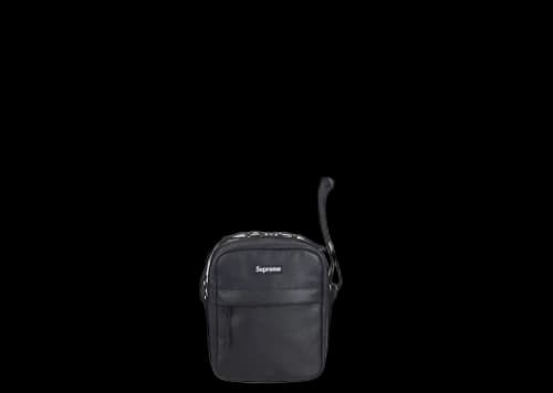 Supreme Leather Shoulder Bag Black