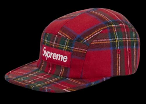 Supreme Lochcarron Camp Cap Red Plaid