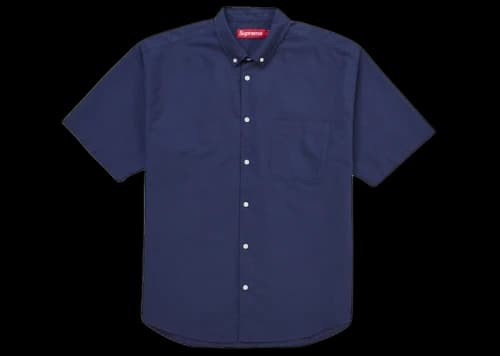 Supreme Loose Fit Oxford S/S Shirt (FW26) Navy