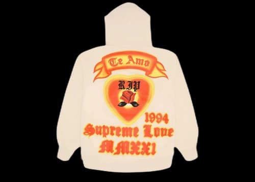 Supreme Love Hooded Sweatshirt Natural