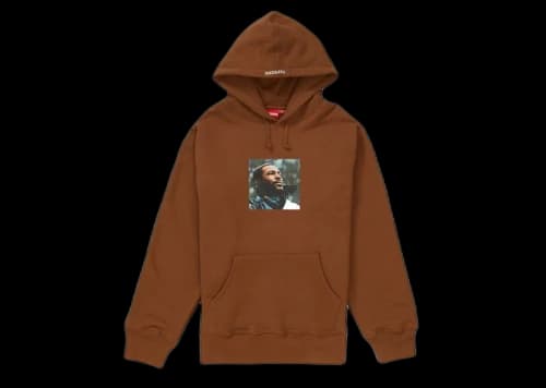 Supreme Marvin Gaye Hooded Sweatshirt Brown