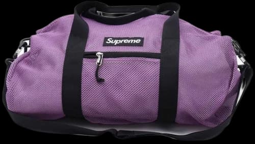 Supreme Mesh Duffle Bag Purple