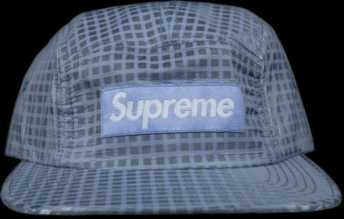 Supreme Metallic Check Camp Cap Purple