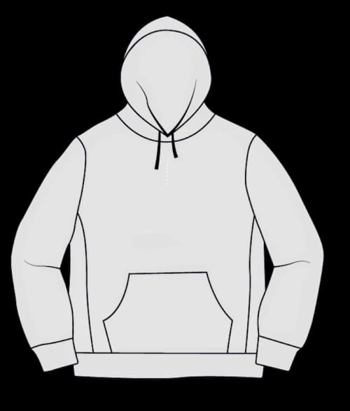 Supreme Micro Logo Hooded Sweatshirt Ash Grey