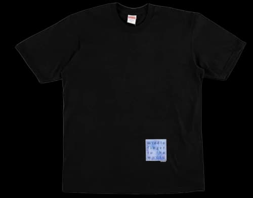 Supreme Middle Finger to the World Tee Black