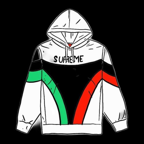 Supreme Milan Hooded Sweatshirt White