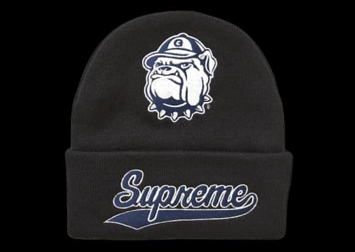 Supreme Mitchell & Ness NCAA Beanie Black