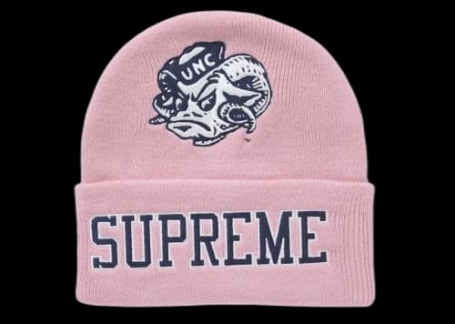 Supreme Mitchell & Ness NCAA Beanie Pink