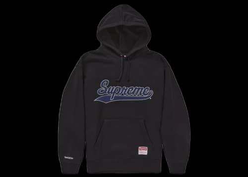 Supreme Mitchell & Ness NCAA Hooded Sweatshirt Black
